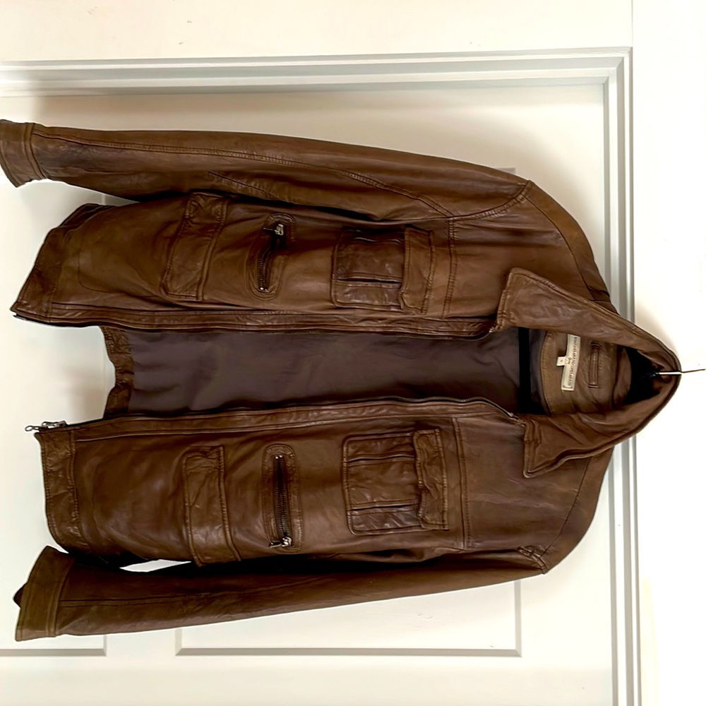 What Goes Around Comes Around leather jacket size Small Brown